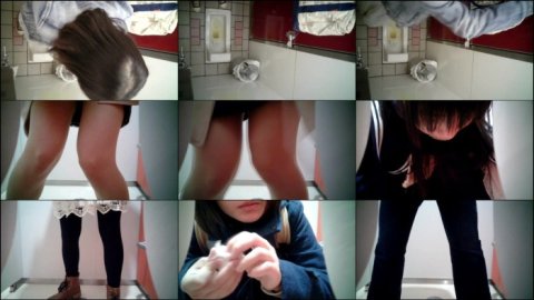 【若い女良の痴態洗面所】痴態洗面所 Vol.01　顔のアップがたまりま・・・。あっ!!
